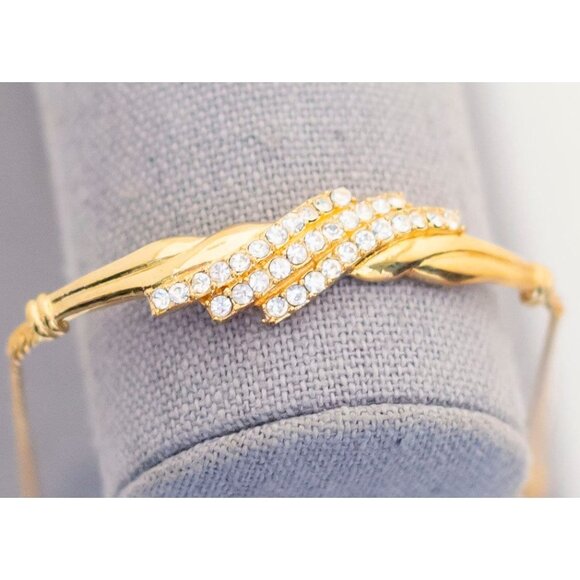 Vintage Goddess' Touch Gold Tone Bracelet 8 inch by Avon - T20 - Picture 2 of 3